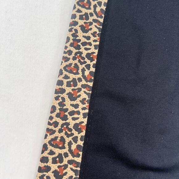 LA Winner Leggings Woman's One Size Workout Pants Animal Print Leopard LOVE Band - Picture 3 of 8